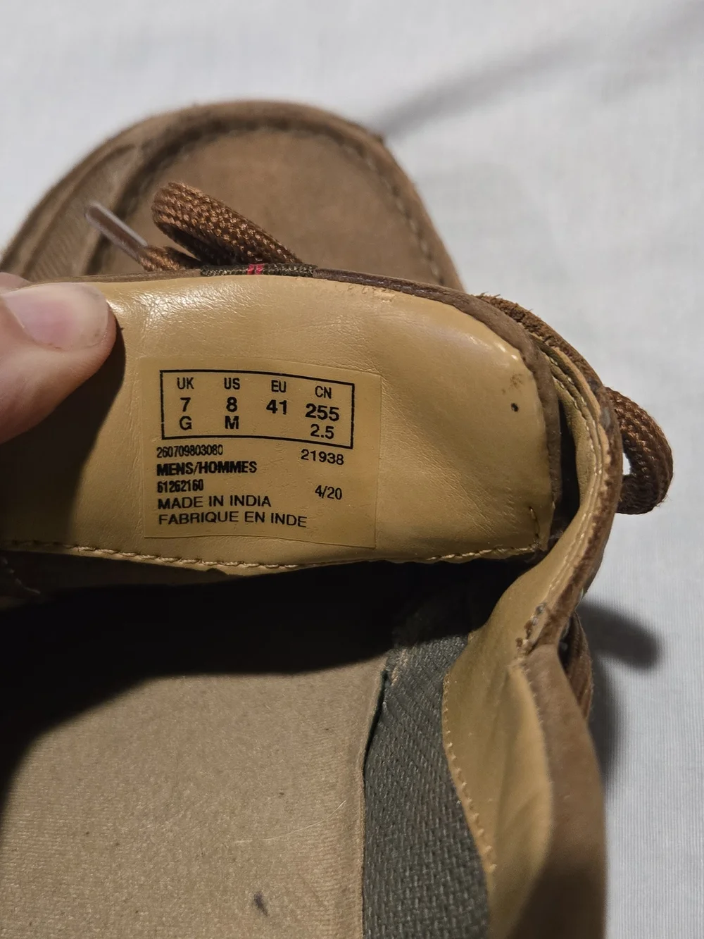 Clarks Men’s Brown Leather Boat Shoes - Size 8 Medium